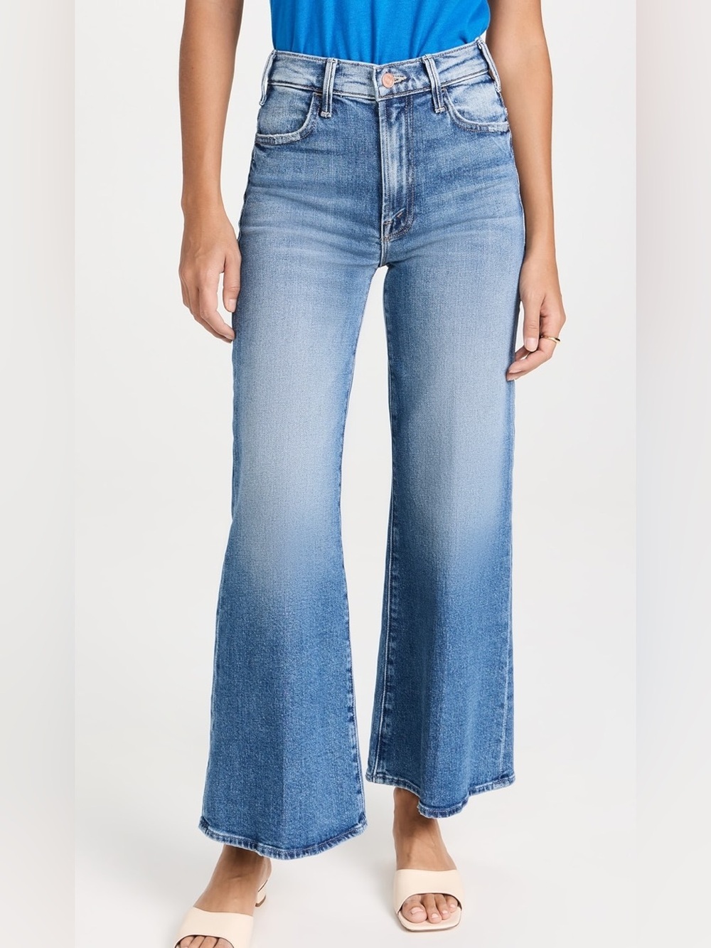 MOTHER Denim The Hustler Roller Ankle Jeans – High On The Hog